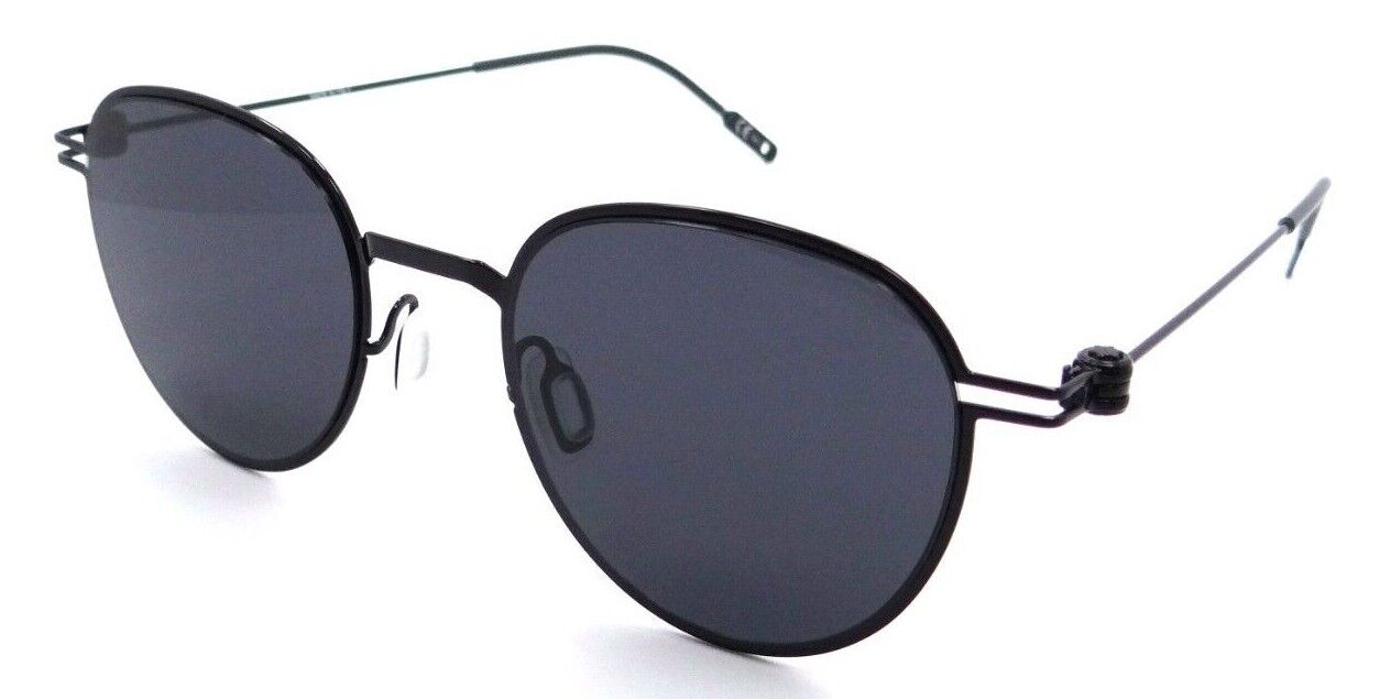 Montblanc Sunglasses MB0002S 001 48-21-145 Black / Grey Made in Italy-889652209005-classypw.com-1