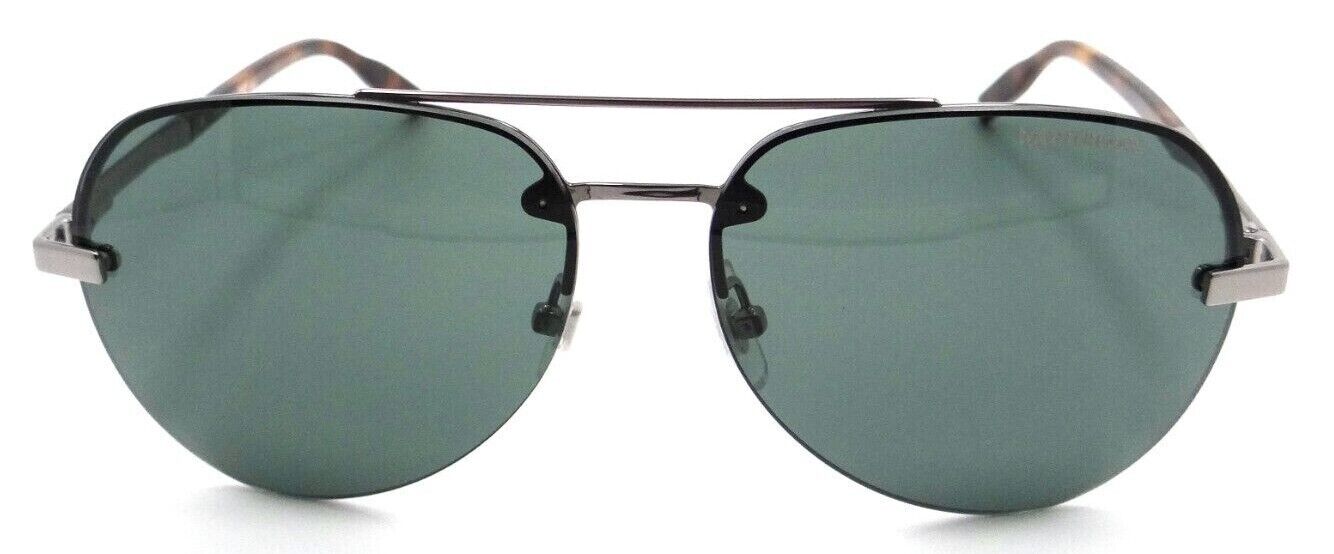 Montblanc Sunglasses MB0018S 003 60-14-145 Ruthenium / Green Made in Italy