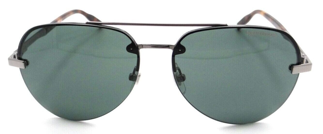 Montblanc Sunglasses MB0018S 003 60-14-145 Ruthenium / Green Made in Italy-889652211213-classypw.com-1