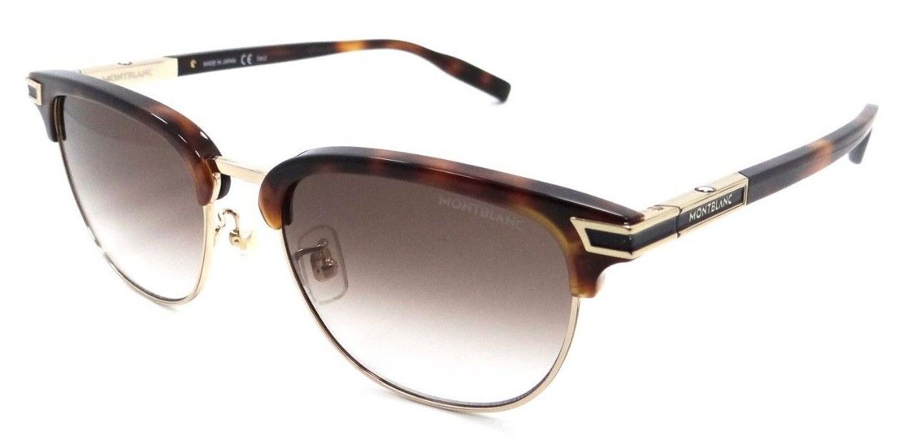 Montblanc Sunglasses MB0040S 002 53-18-145 Havana - Gold / Brown Gradient Japan-889652210544-classypw.com-1