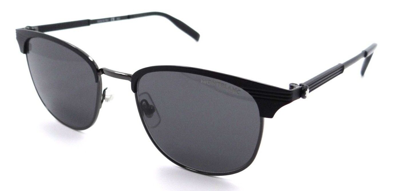 Montblanc Sunglasses MB0092S 001 51-19-145 Black / Grey Made in Italy-889652279435-classypw.com-1