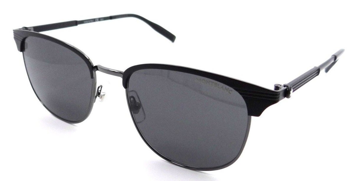 Montblanc Sunglasses MB0092S 006 54-19-145 Black / Grey Made in Italy-889652283685-classypw.com-1
