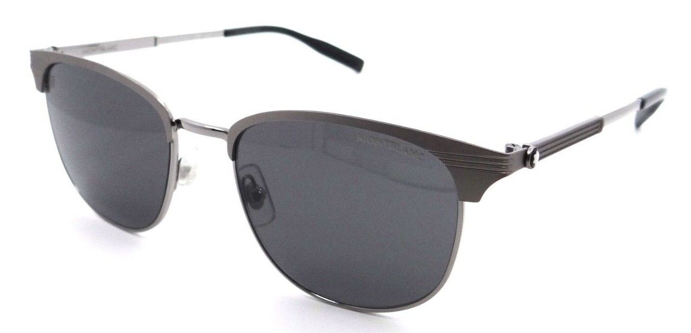 Montblanc Sunglasses MB0092S 007 54-19-145 Ruthenium / Grey Made in Italy-889652283692-classypw.com-1