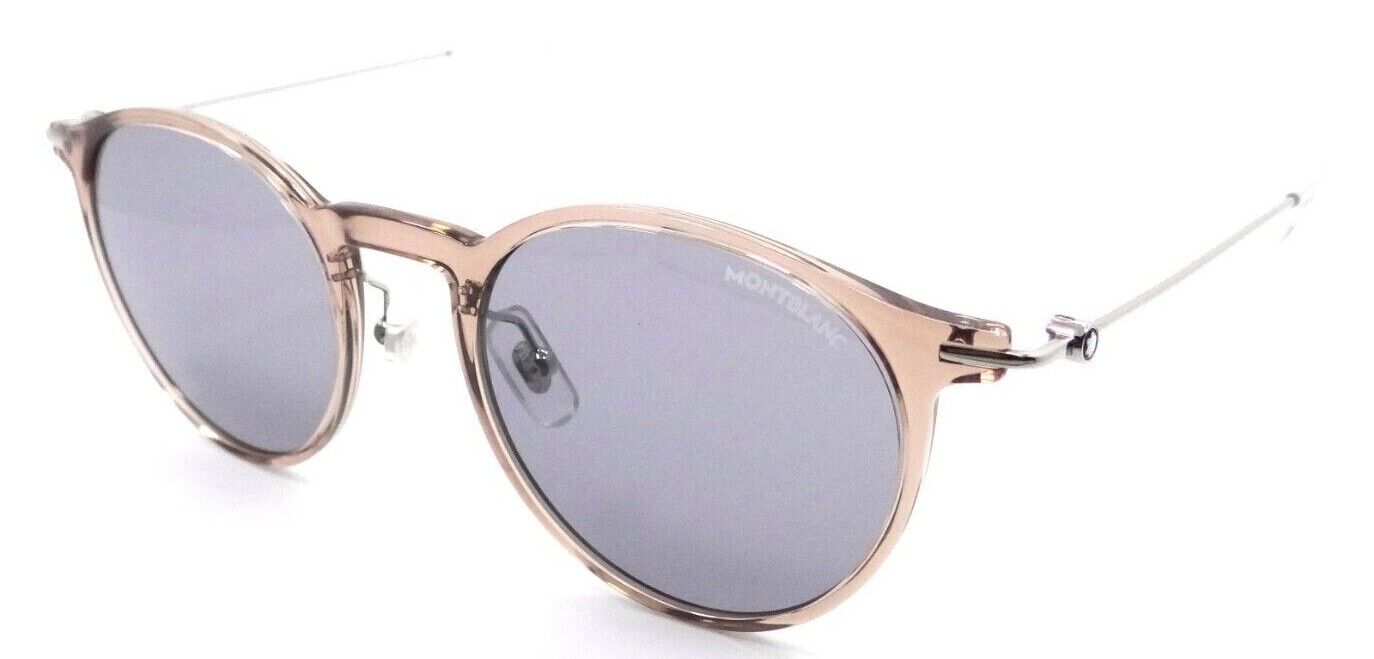 Montblanc Sunglasses MB0097S 003 50-21-145 Brown - Silver / Grey Made in Italy-889652280417-classypw.com-1