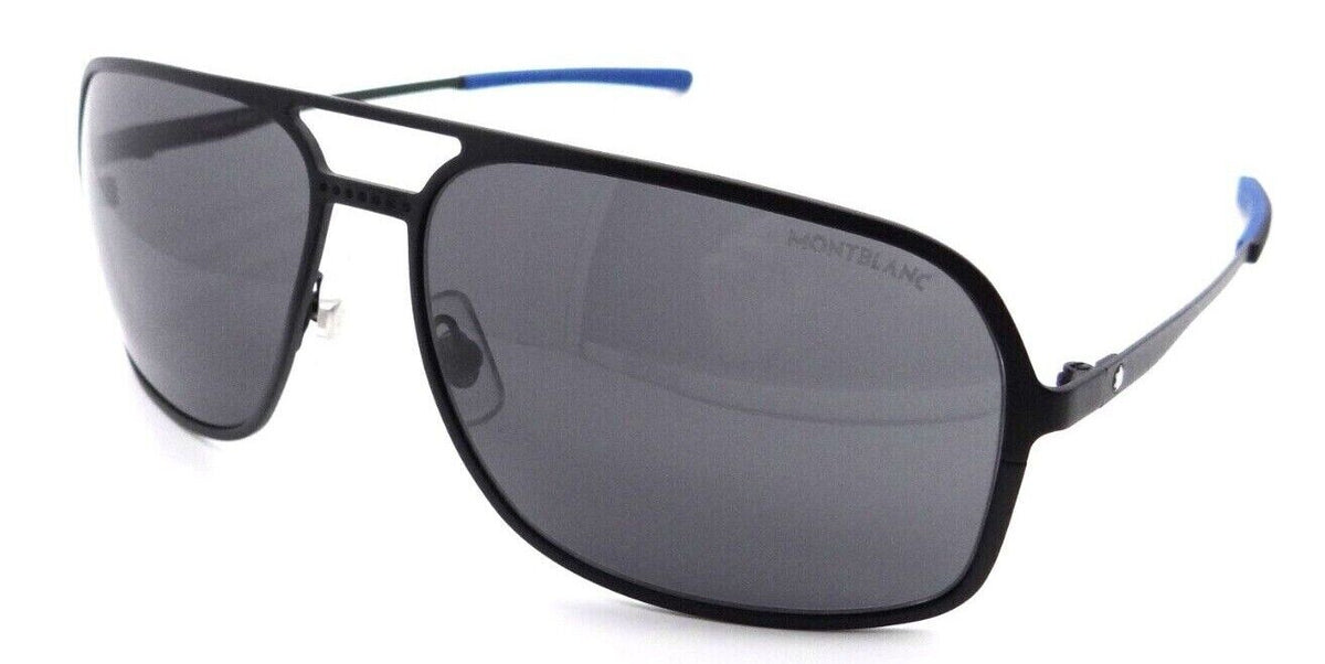 Montblanc Sunglasses MB0104S 001 62-15-125 Black / Grey Made in Japan-889652280257-classypw.com-1