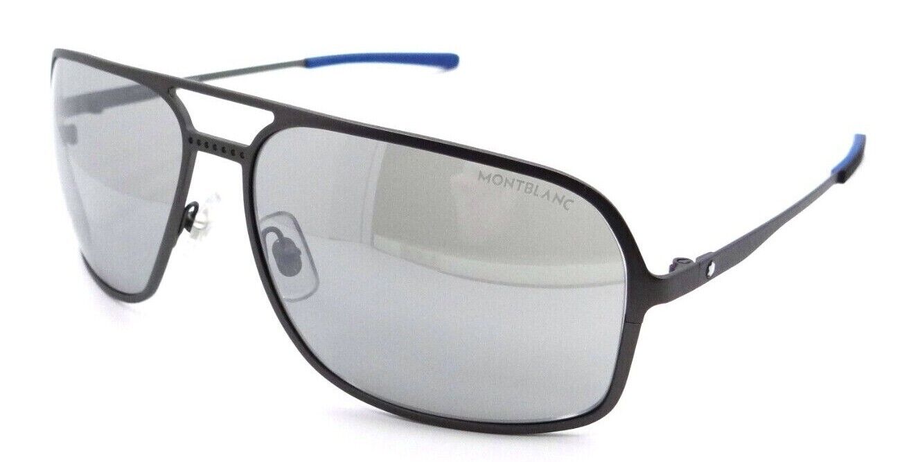 Montblanc Sunglasses MB0104S 002 62-15-125 Ruthenium / Silver Made in Japan-889652280400-classypw.com-1