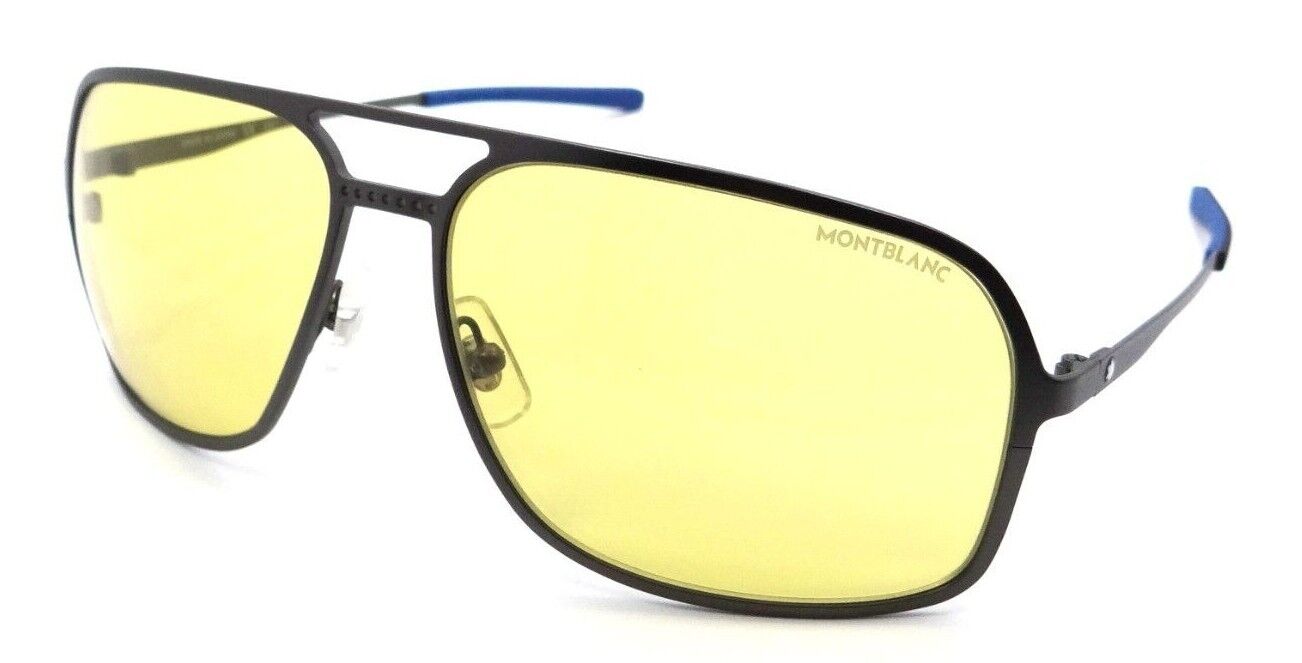 Montblanc Sunglasses MB0104S 004 62-15-125 Ruthenium / Yellow Made in Japan-889652282503-classypw.com-1