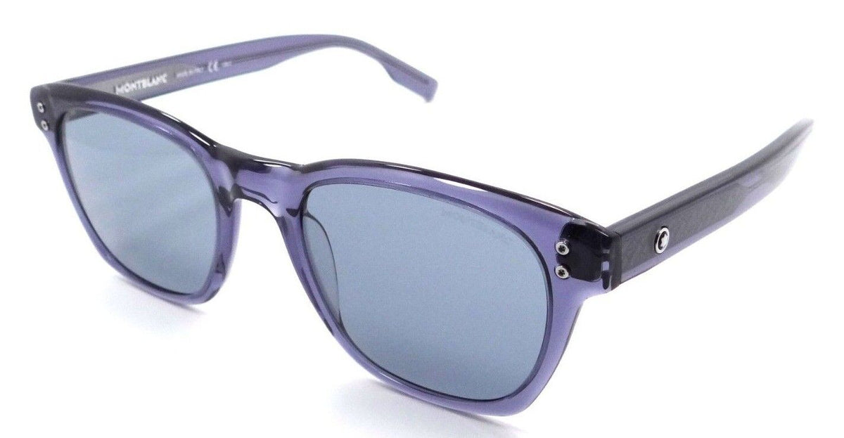 Montblanc Sunglasses MB0122S 004 51-20-155 Blue / Grey Made in Italy-889652306285-classypw.com-1