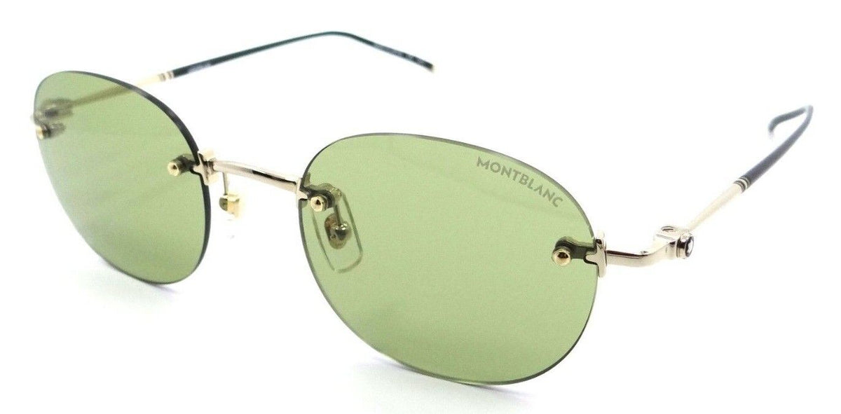Montblanc Sunglasses MB0126S 003 51-21-145 Gold / Green Made in Japan-889652305677-classypw.com-1