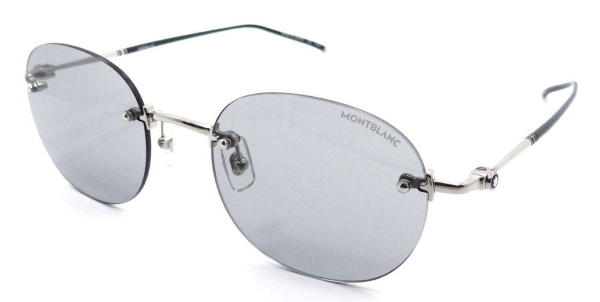 Montblanc Sunglasses MB0126S 007 54-21-145 Silver / Grey Made in Japan-889652309637-classypw.com-1