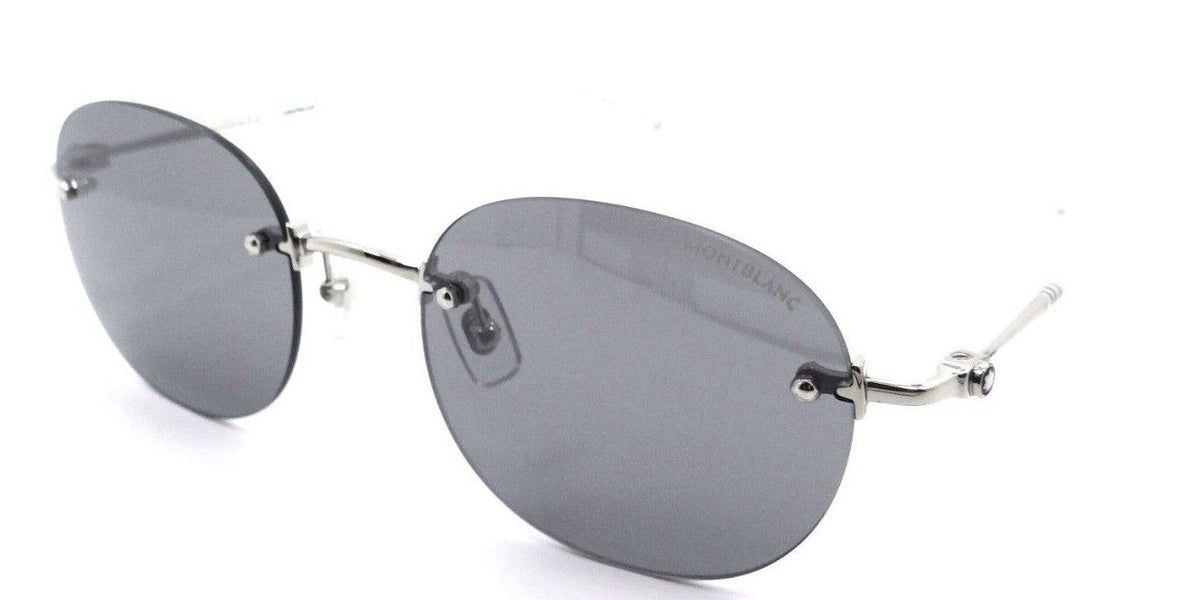 Montblanc Sunglasses MB0126S 010 54-21-145 Silver / Grey Made in Japan-889652309668-classypw.com-1