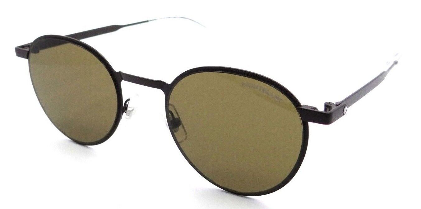 Montblanc Sunglasses MB0144S 003 49-22-145 Brown / Brown Made in Italy-889652326788-classypw.com-1