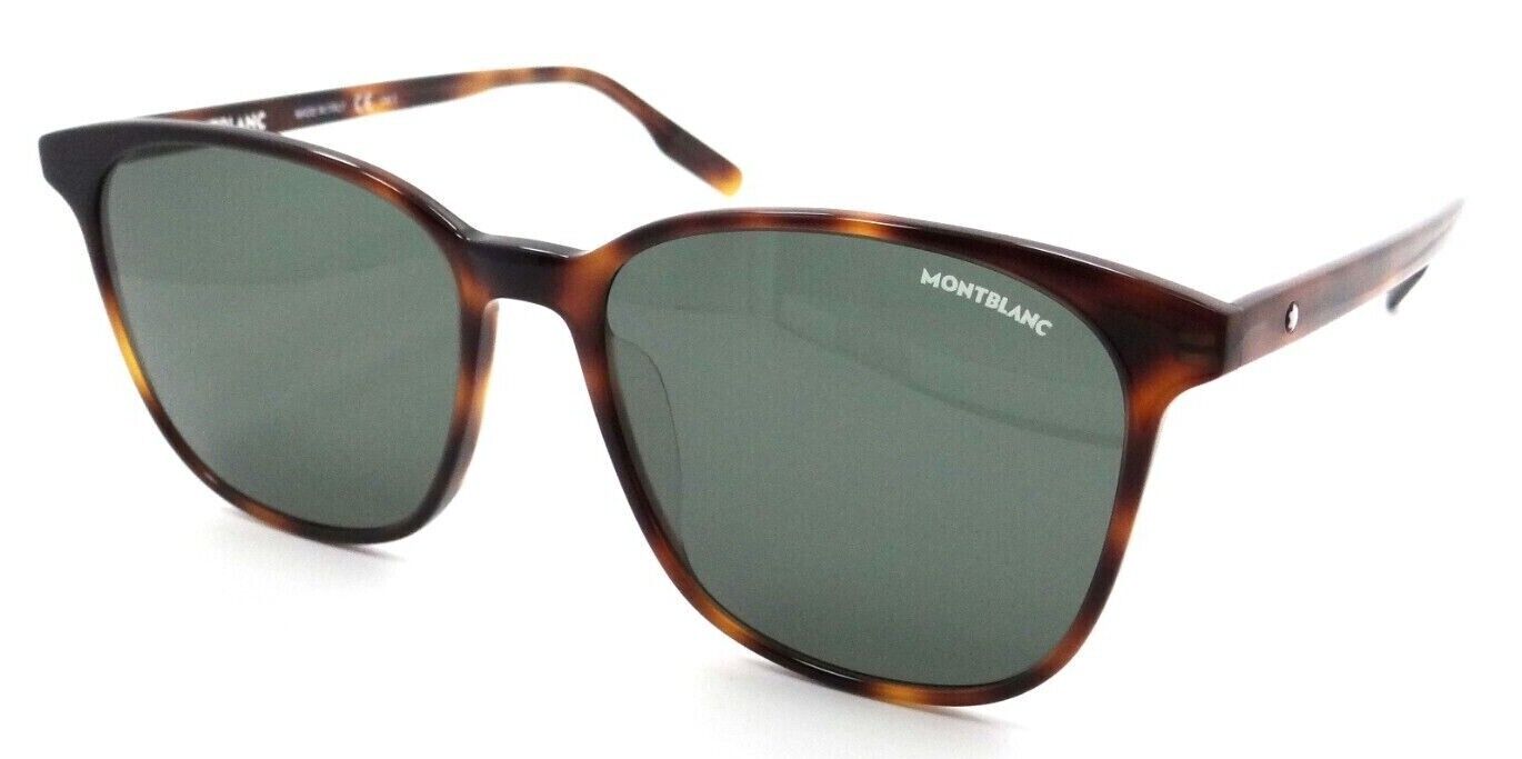Montblanc Sunglasses MB0151SA 003 57-17-145 Havana / Green Made in Italy-889652327051-classypw.com-1