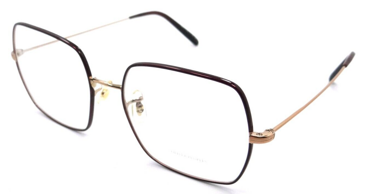 Oliver Peoples Eyeglasses Frames OV 1279 5037 54-17-145 Justyna Ro Gold/Burgundy-827934449817-classypw.com-1