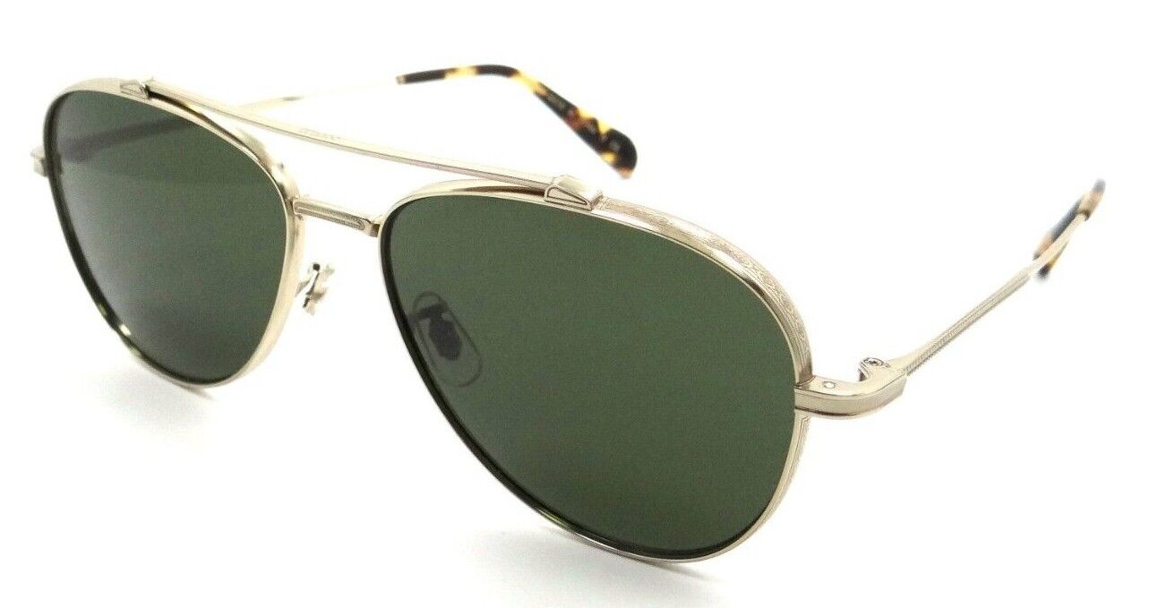 Oliver Peoples Sunglasses 1266ST 503580 56-15-145 Rikson Soft Gold / Green Japan-827934432659-classypw.com-1