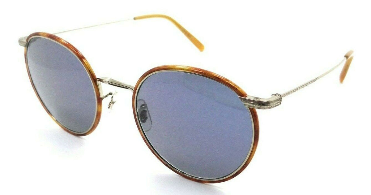 Oliver Peoples Sunglasses 1269ST 503556 49-21-145 Casson Soft Gold - Amber /Blue-827934439016-classypw.com-1