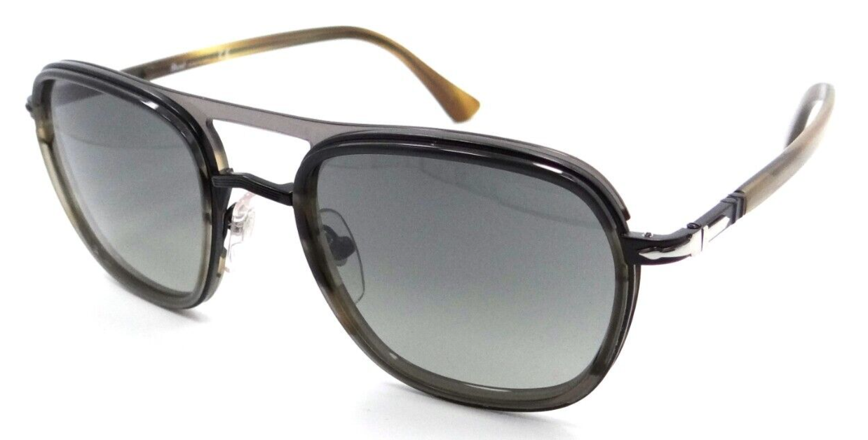 Persol Sunglasses PO 2484S 1146/71 52-21-145 Black-Striped Brown / Grey Gradient-8056597543149-classypw.com-1
