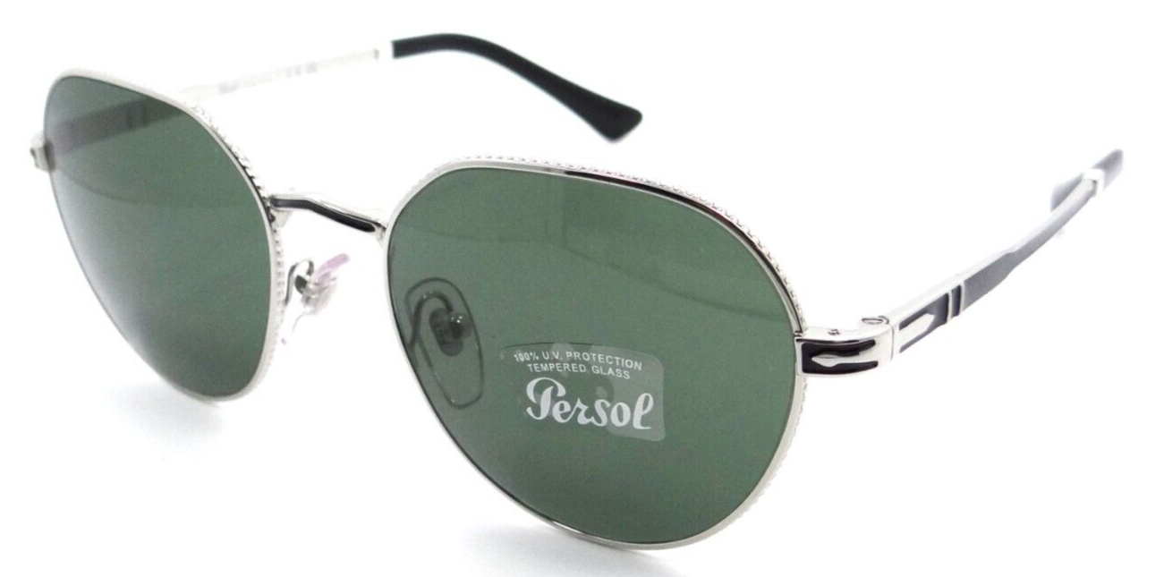 Persol Sunglasses PO 2486S 1113/31 53-19-145 Silver - Black /Green Made in Italy-8056597545938-classypw.com-1