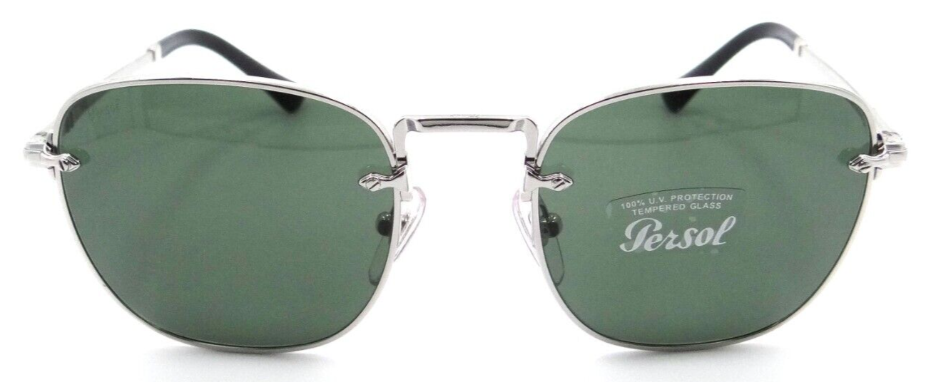 Persol Sunglasses PO 2490S 518/31 52-20-145 Silver / Green Made in Italy-8056597595247-classypw.com-2