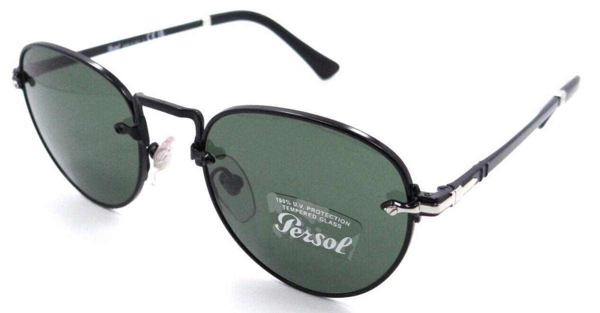 Persol Sunglasses PO 2491S 1078/31 49-20-140 Black / Green Made in Italy-8056597595438-classypw.com-1