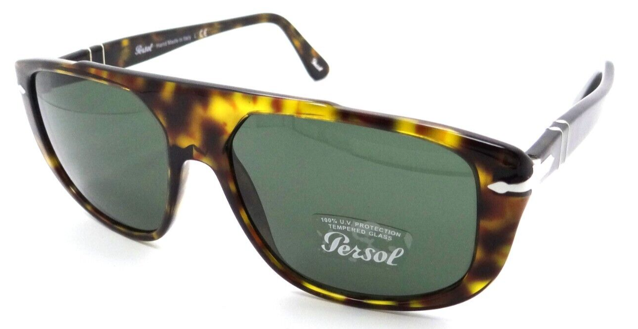 Persol Sunglasses PO 3261S 24/31 54-16-145 Havana / Green Made in Italy-8056597354486-classypw.com-1