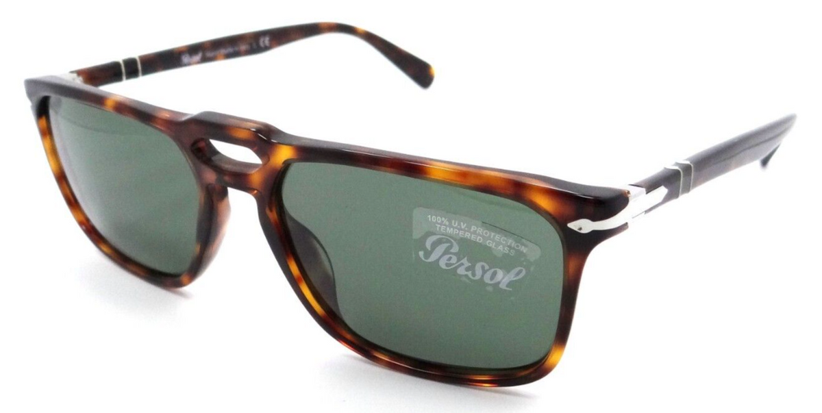 Persol Sunglasses PO 3273S 24/31 55-17-145 Havana / Green Made in Italy-8056597528863-classypw.com-1
