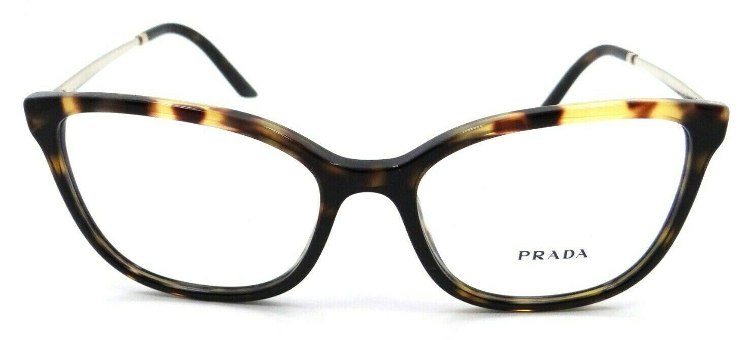 Prada Eyeglasses Frames PR 07WV 06N-1O1 54-17-140 Dark Havana / Medium Havana