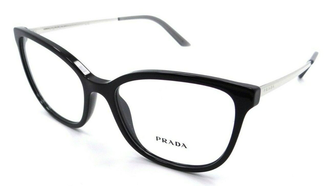 Prada Eyeglasses Frames PR 07WV 1AB-1O1 54-17-140 Shiny Black Made in Italy-8056597372169-classypw.com-1