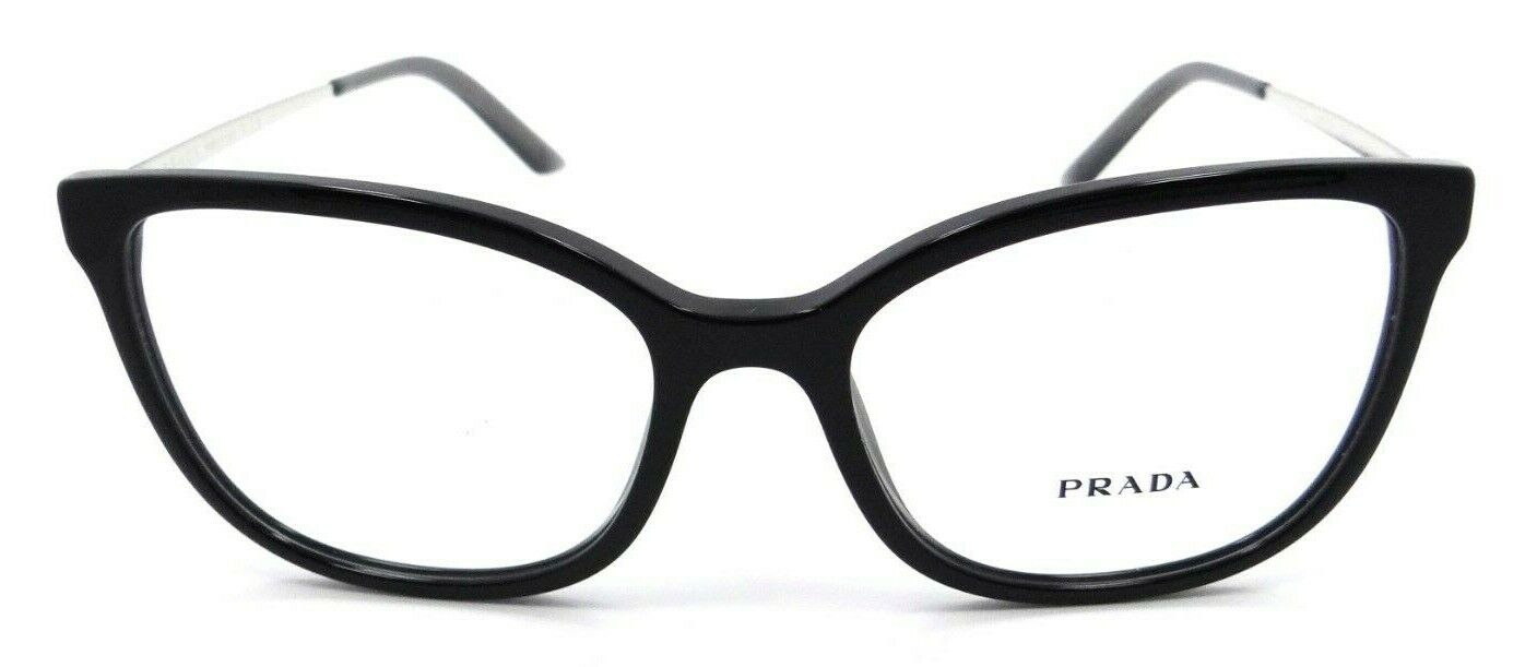 Prada Eyeglasses Frames PR 07WV 1AB-1O1 54-17-140 Shiny Black Made in Italy