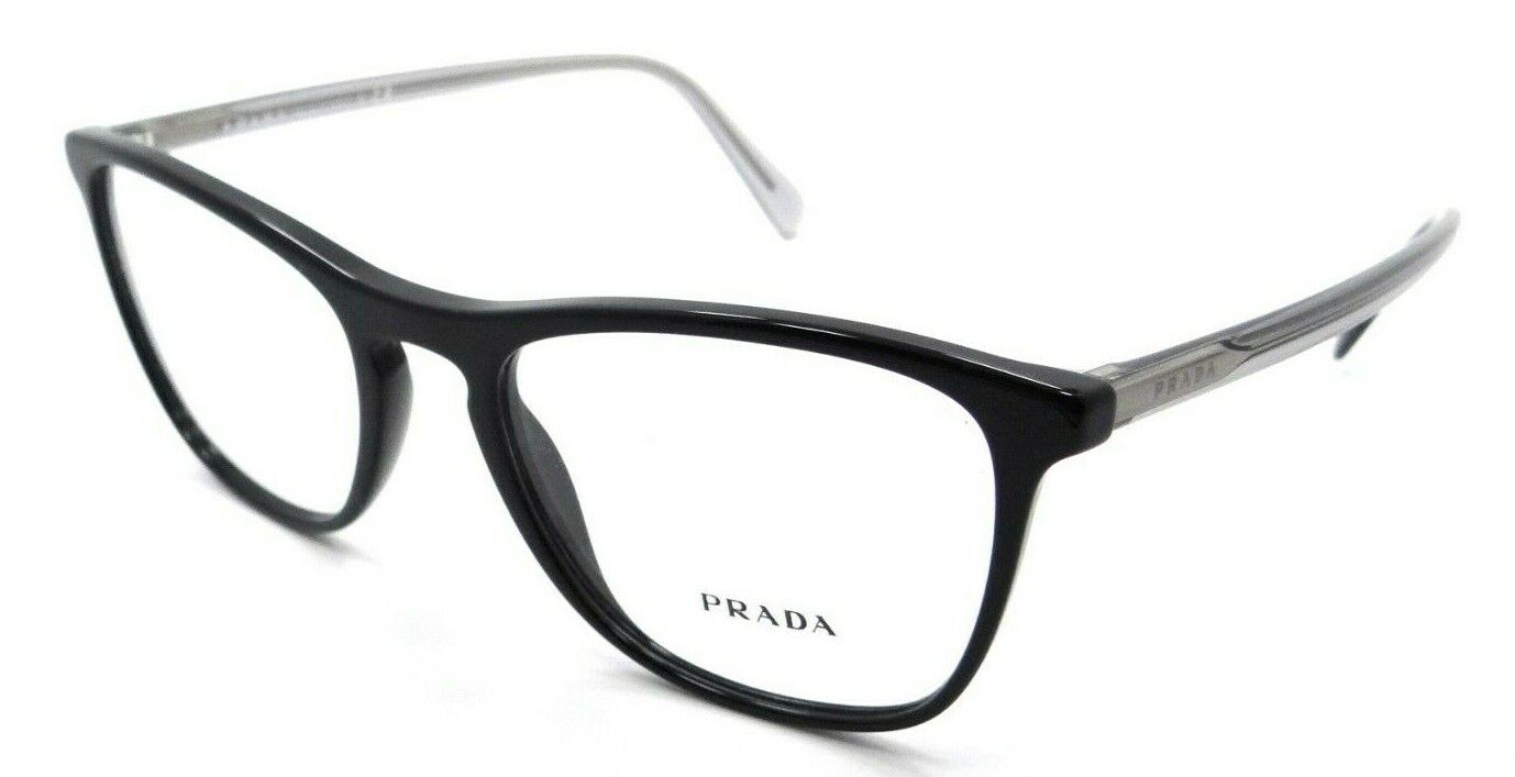 Prada Eyeglasses Frames PR 08VV 1AB-1O1 53-19-145 Black / Grey Made in Italy-8053672975901-classypw.com-1