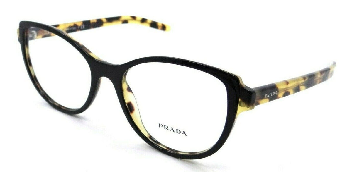 Prada Eyeglasses Frames PR 12VV NAI-1O1 54-18-140 Black / Light Havana Italy-8056597140843-classypw.com-1