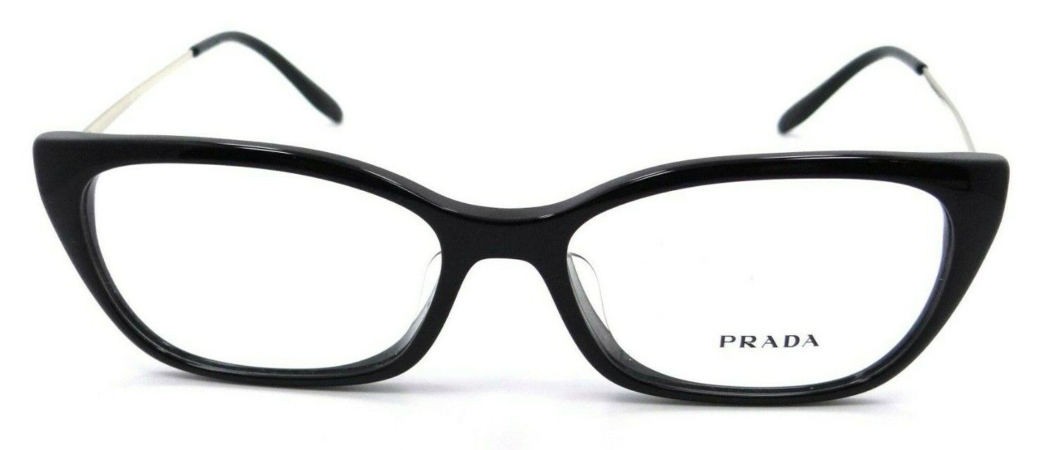 Prada Eyeglasses Frames PR 14XVF 1AB-1O1 54-16-140 Shiny Black Made in Italy-8056597204941-classypw.com-1