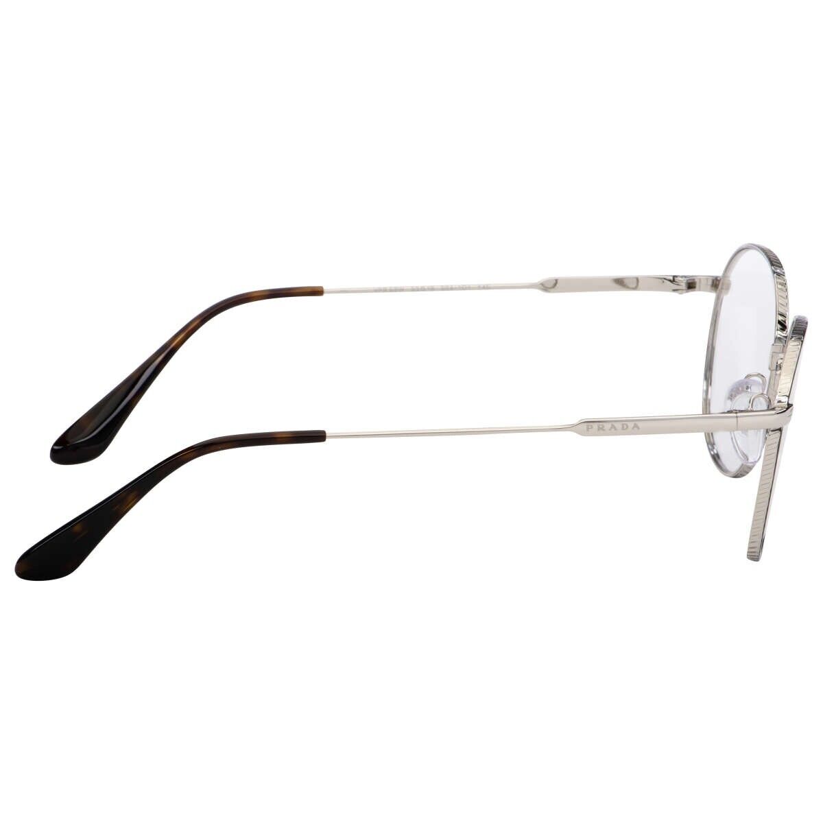 Prada Eyeglasses Frames PR 52WV 524-1O1 52-19-145 Silver / Black Made in Italy