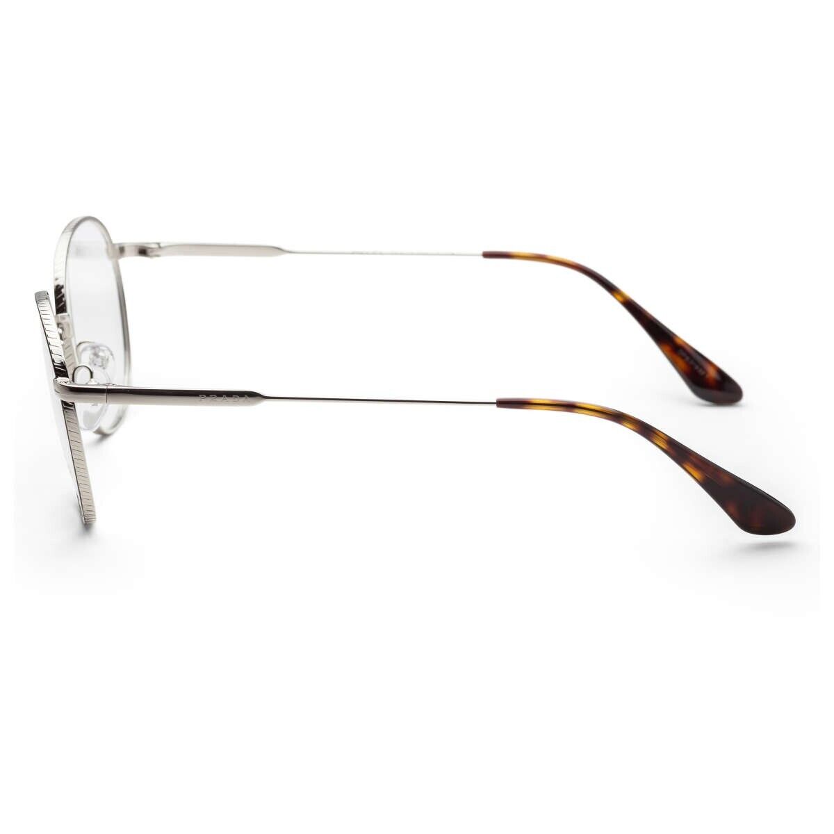Prada Eyeglasses Frames PR 52WV 524-1O1 52-19-145 Silver / Black Made in Italy