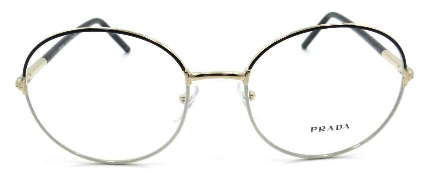 Prada Eyeglasses Frames PR 55WV 07I-1O1 53-19-140 Black / White Made in Italy