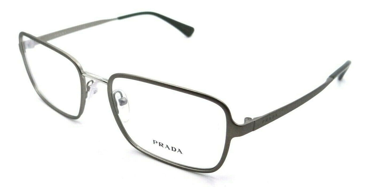 Prada Eyeglasses Frames PR 57XV VIX-1O1 54-18-145 Matte Silver Made in Italy-8056597138116-classypw.com-1