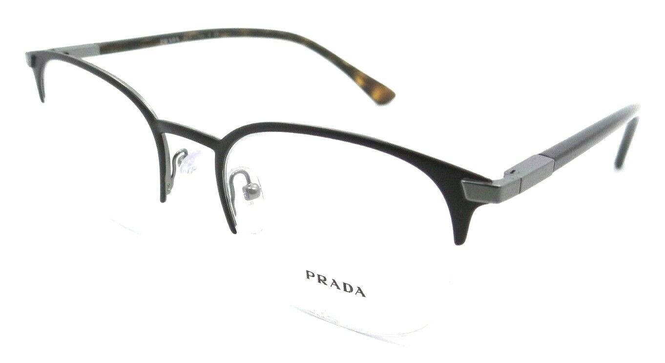 Prada Eyeglasses Frames PR 57YV 02Q-1O1 52-20-145 Matte Brown Made in Italy-8056597516693-classypw.com-1