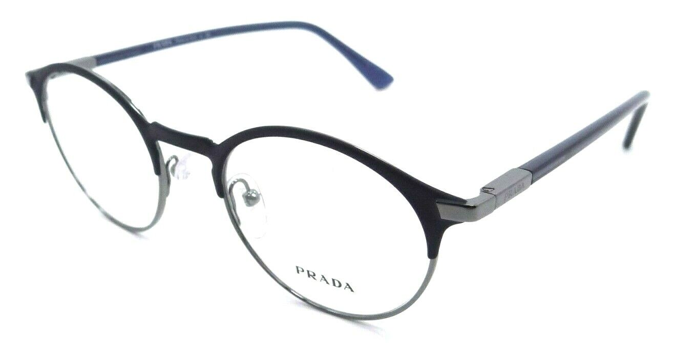 Prada Eyeglasses Frames PR 58YV 02N-1O1 48-20-145 Matte Blue Made in Italy