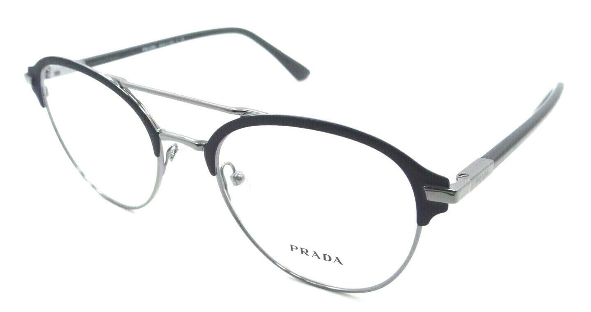 Prada Eyeglasses Frames PR 61WV 02N-1O1 51-20-145 Matte Baltic Blue / Gunmetal-8056597380164-classypw.com-1