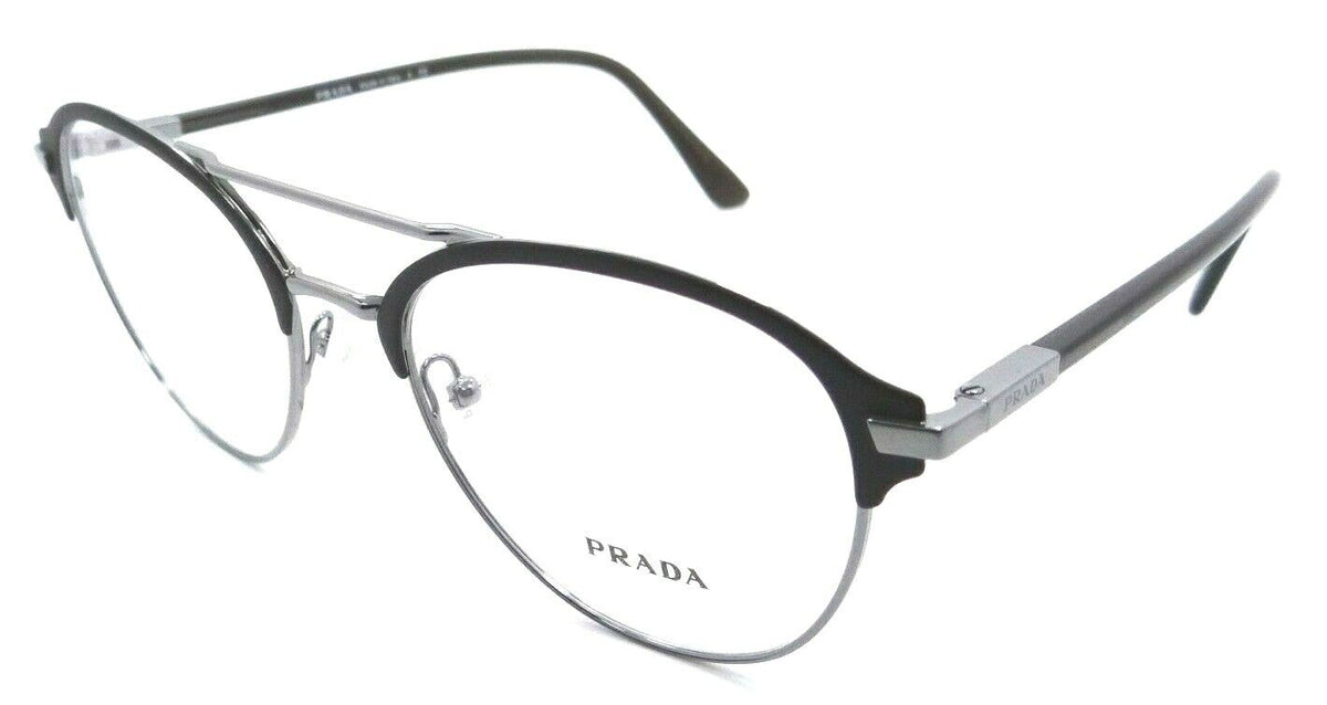 Prada Eyeglasses Frames PR 61WV 02Q-1O1 53-20-145 Matte Brown / Gunmetal Italy-8056597380201-classypw.com-1
