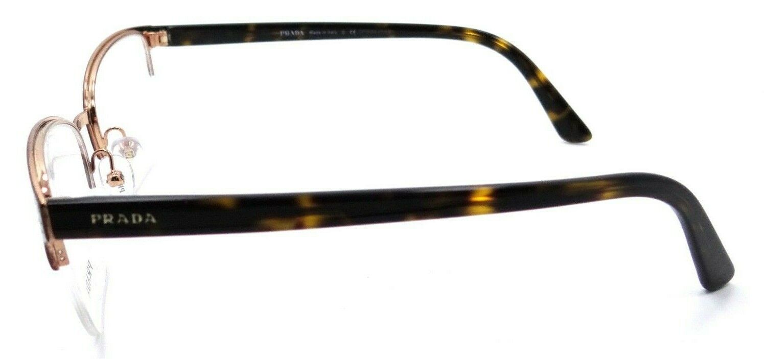 Prada Eyeglasses Frames PR 61XV 331-1O1 54-17-145 Top Brown / Rose Gold Italy
