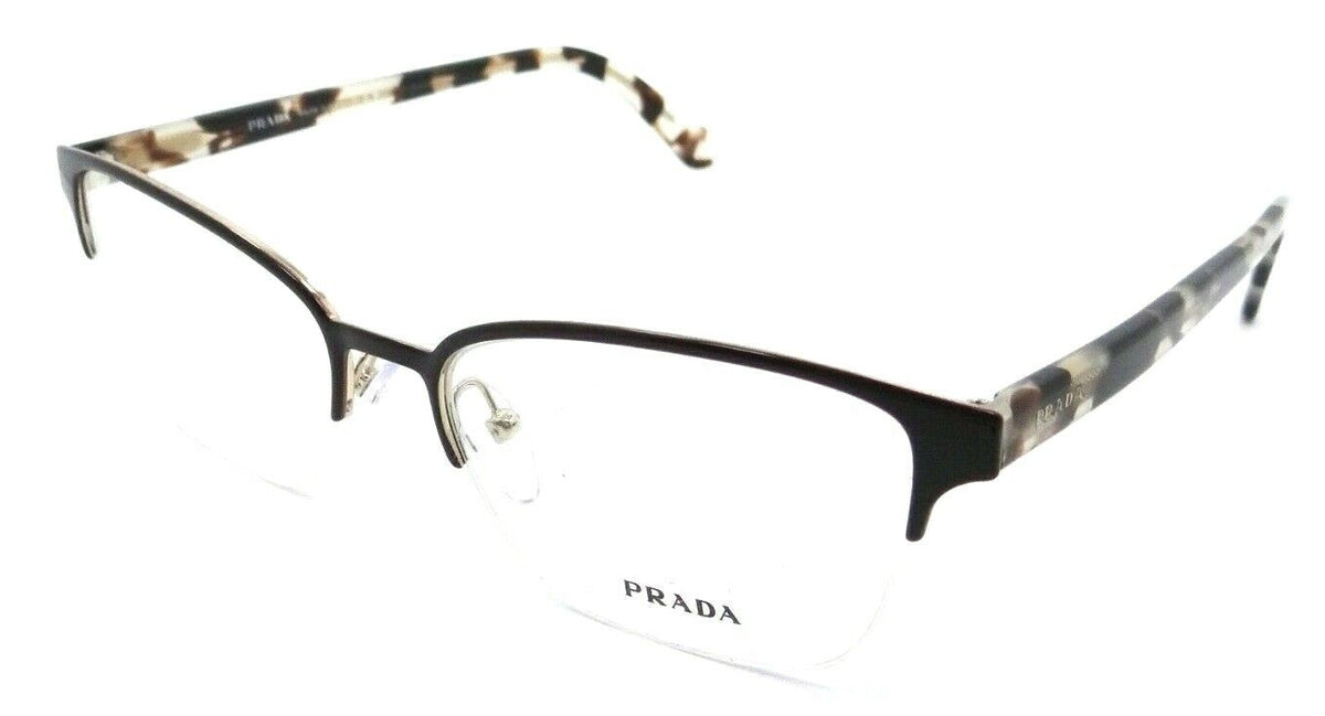Prada Eyeglasses Frames PR 61XV 552-1O1 54-17-145 Top Bordeaux / Pale Gold Italy-8056597137591-classypw.com-1