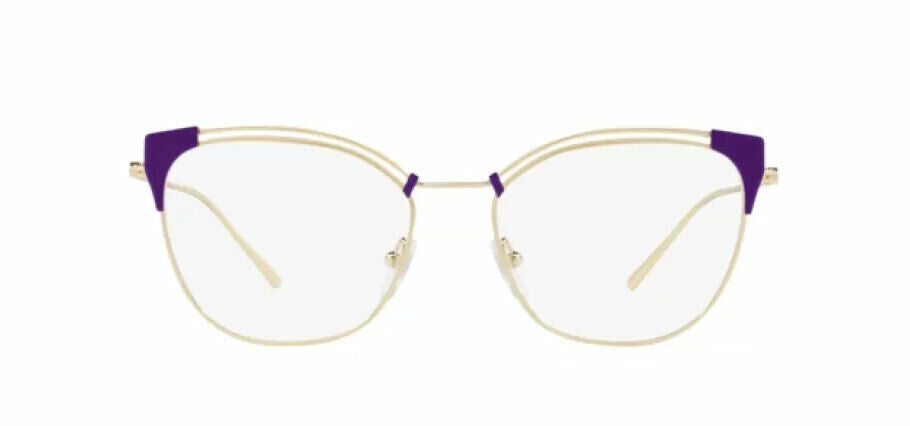 Prada Eyeglasses Frames PR 62UV YC0-1O1 53-17-140 Pale Gold / Violet Italy-8053672883275-classypw.com-2