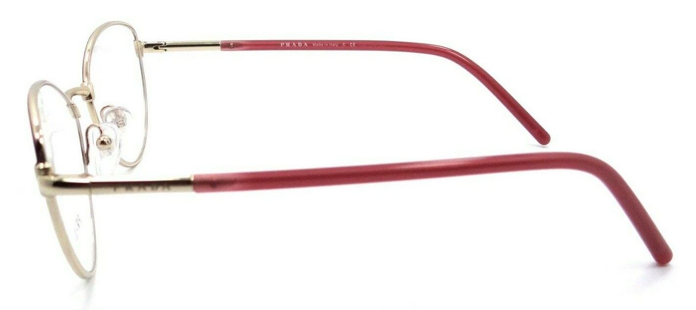 Prada Eyeglasses Frames PR 62WV FHX-1O1 53-17-140 Bordeaux / Pale Gold Italy