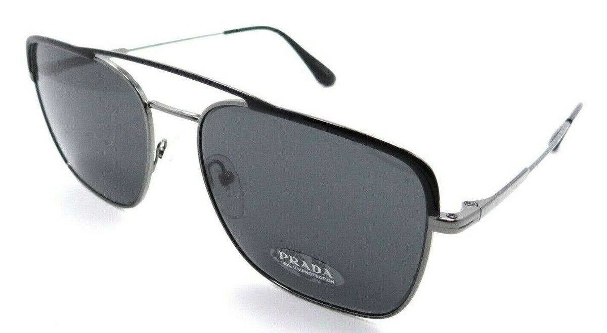 Prada Sunglasses PR 53VS M4Y-5S0 59-18-145 Black - Gunmetal / Grey Made in Italy-8053672987706-classypw.com-1