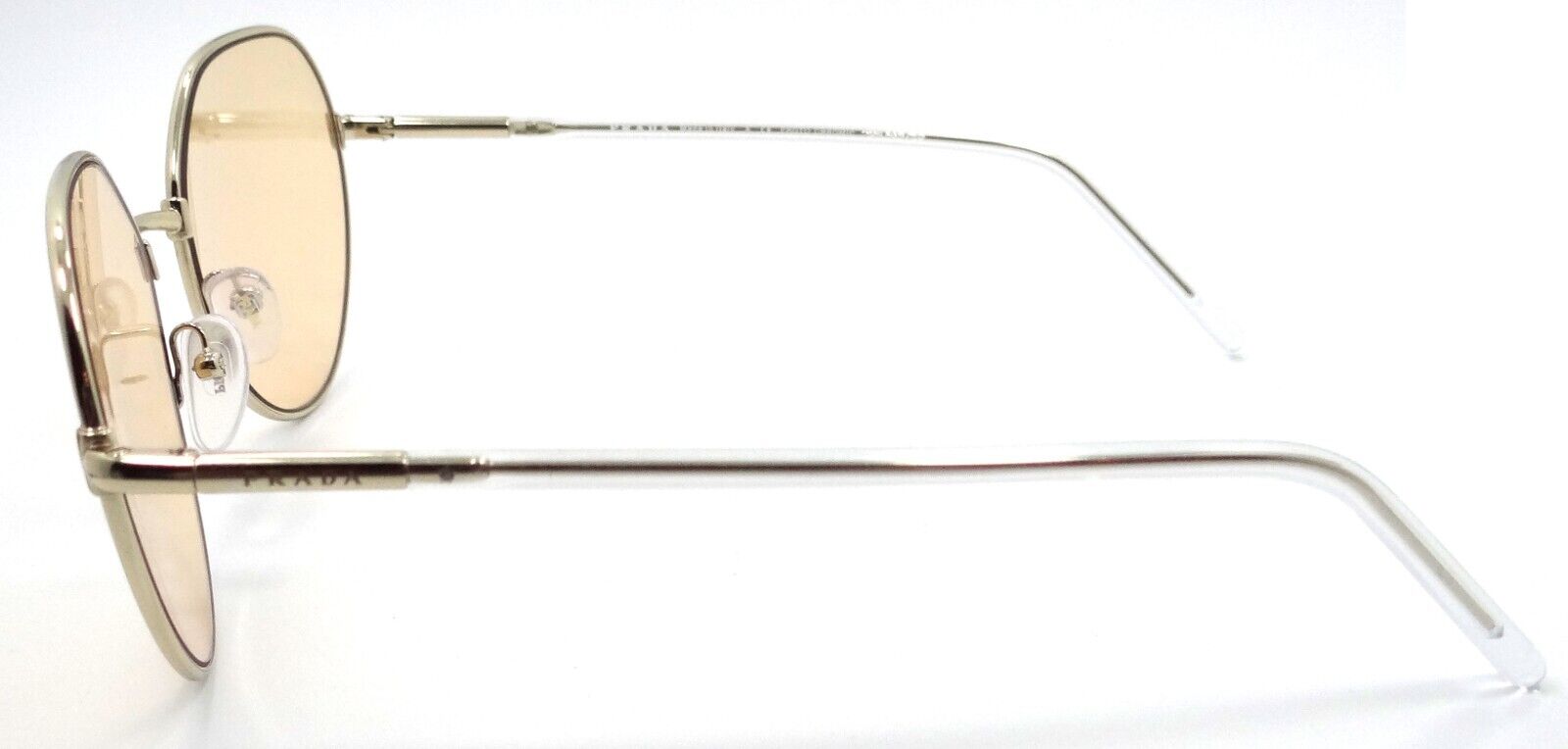 Prada Sunglasses PR 65XS ZVN-09D 58-19-145 Pale Gold / Orange Photochromic Italy