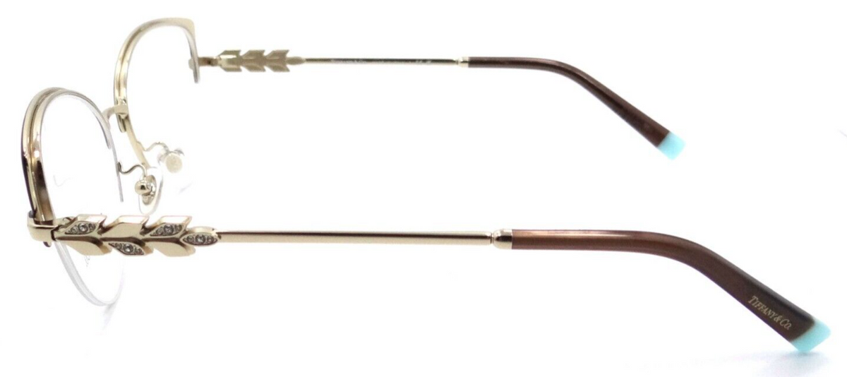 Tiffany &amp; Co Eyeglasses Frames TF 1145B 6172 54-16-140 Brown on Pale Gold Italy-8056597602495-classypw.com-3