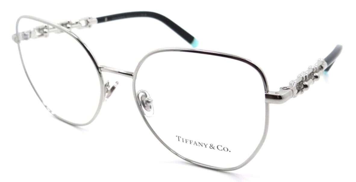 Tiffany &amp; Co Eyeglasses Frames TF 1147 6001 55-17-140 Silver Made in Italy-8056597750684-classypw.com-1