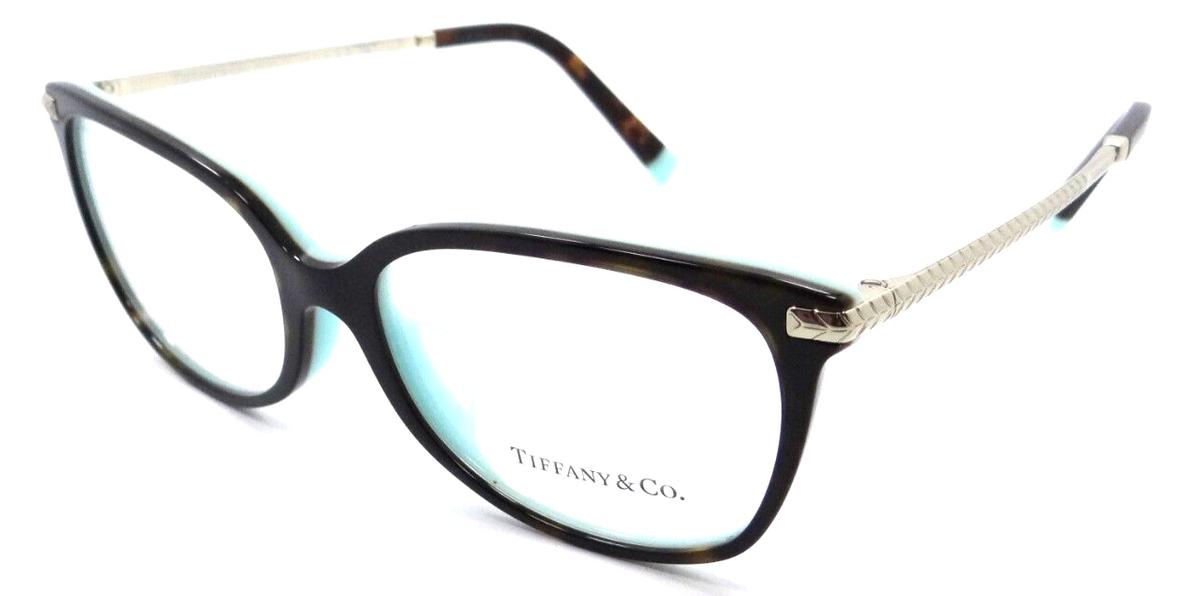 Tiffany &amp; Co Eyeglasses Frames TF 2221F 8134 54-16-140 Havana on Blue Italy-8056597600897-classypw.com-1