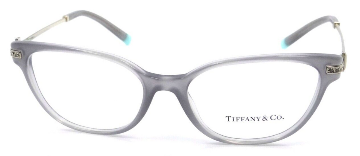 Tiffany &amp; Co Eyeglasses Frames TF 2223B 8257 52-16-140 Opal Grey Made in Italy-8056597667111-classypw.com-2
